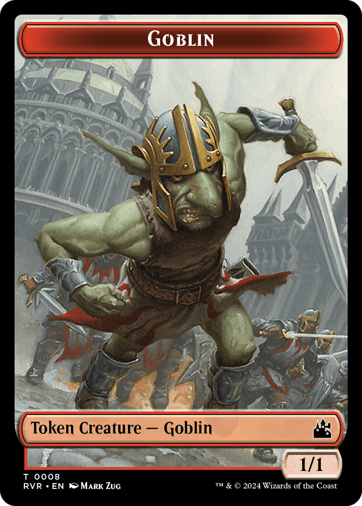 Goblin (0008) // Wurm Double-Sided Token [Ravnica Remastered Tokens] - Evolution TCG