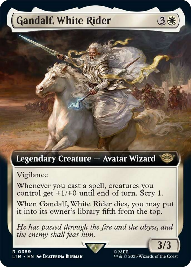 Gandalf, White Rider (Extended Art) [The Lord of the Rings: Tales of Middle-Earth] - Evolution TCG