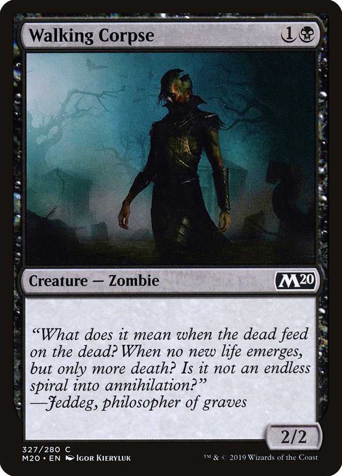 Walking Corpse [Core Set 2020] - Evolution TCG