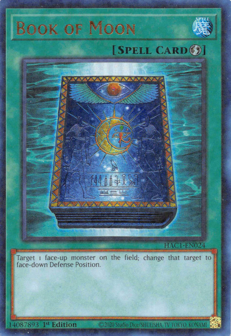 Book of Moon (Duel Terminal) [HAC1-EN024] Parallel Rare - Evolution TCG