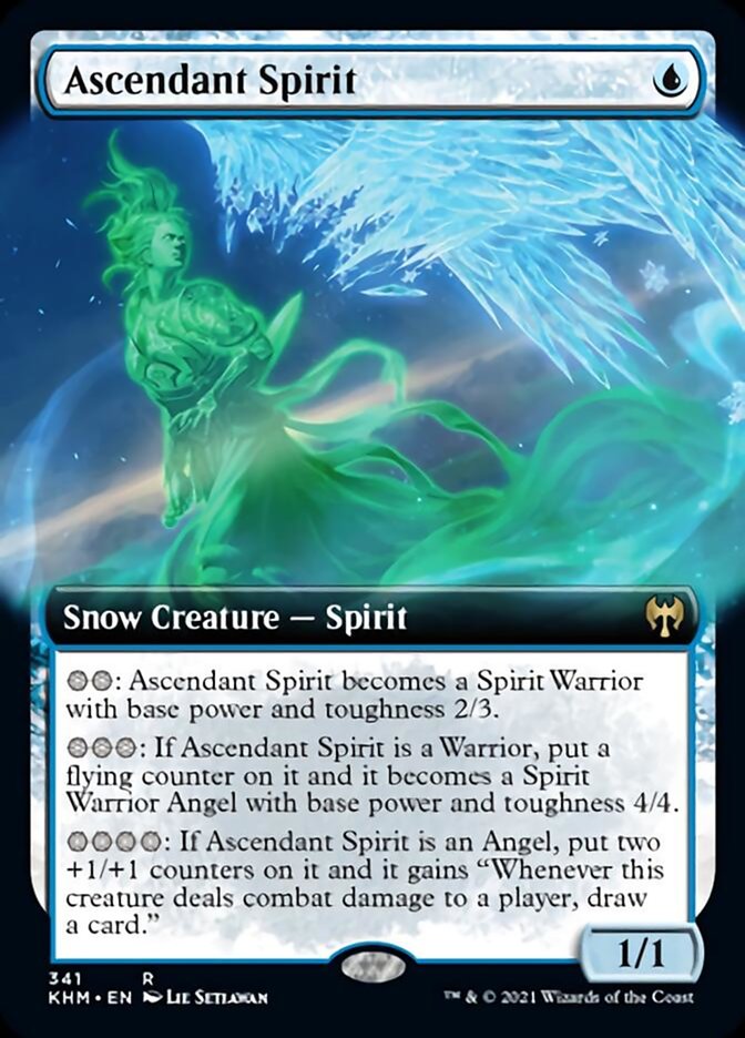 Ascendant Spirit (Extended Art) [Kaldheim] - Evolution TCG