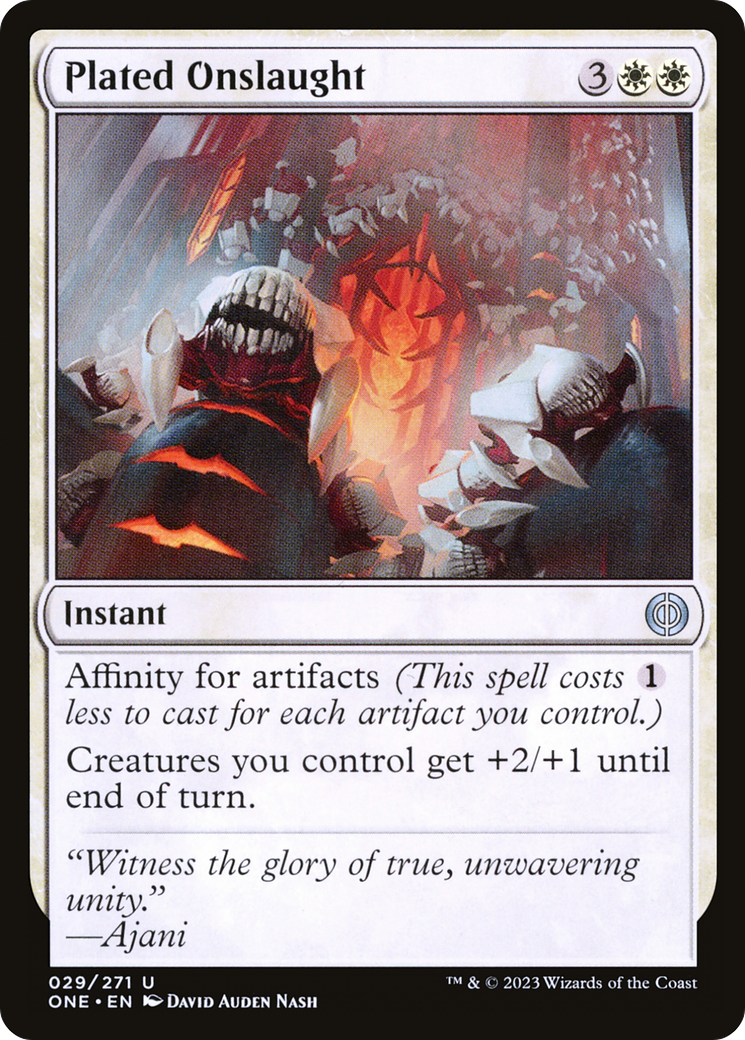 Plated Onslaught [Phyrexia: All Will Be One] - Evolution TCG