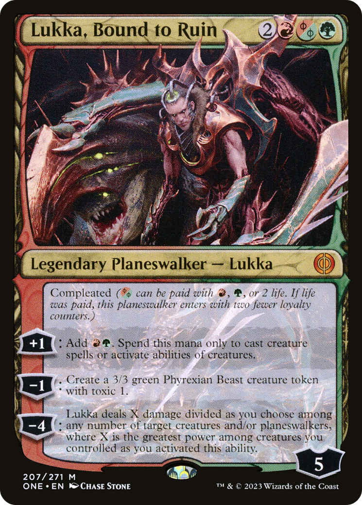 Lukka, Bound to Ruin [Phyrexia: All Will Be One] - Evolution TCG