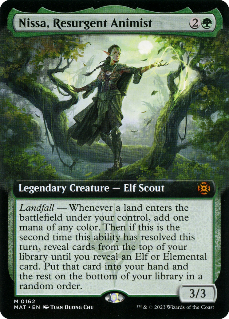 Nissa, Resurgent Animist (Extended Art) [March of the Machine: The Aftermath] - Evolution TCG
