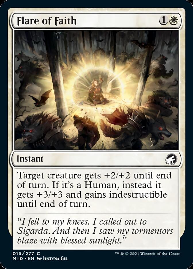 Flare of Faith [Innistrad: Midnight Hunt] - Evolution TCG