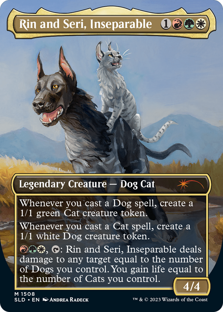 Rin and Seri, Inseparable (1508) // Rin and Seri, Inseparable [Secret Lair Commander Deck: Raining Cats and Dogs] - Evolution TCG