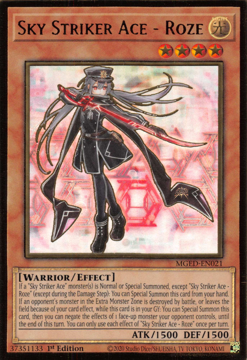 Sky Striker Ace - Roze [MGED-EN021] Gold Rare - Evolution TCG
