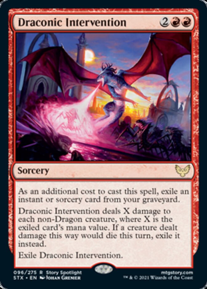 Draconic Intervention [Strixhaven: School of Mages] - Evolution TCG