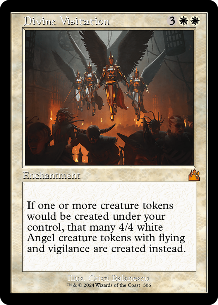 Divine Visitation (Retro Frame) [Ravnica Remastered] - Evolution TCG