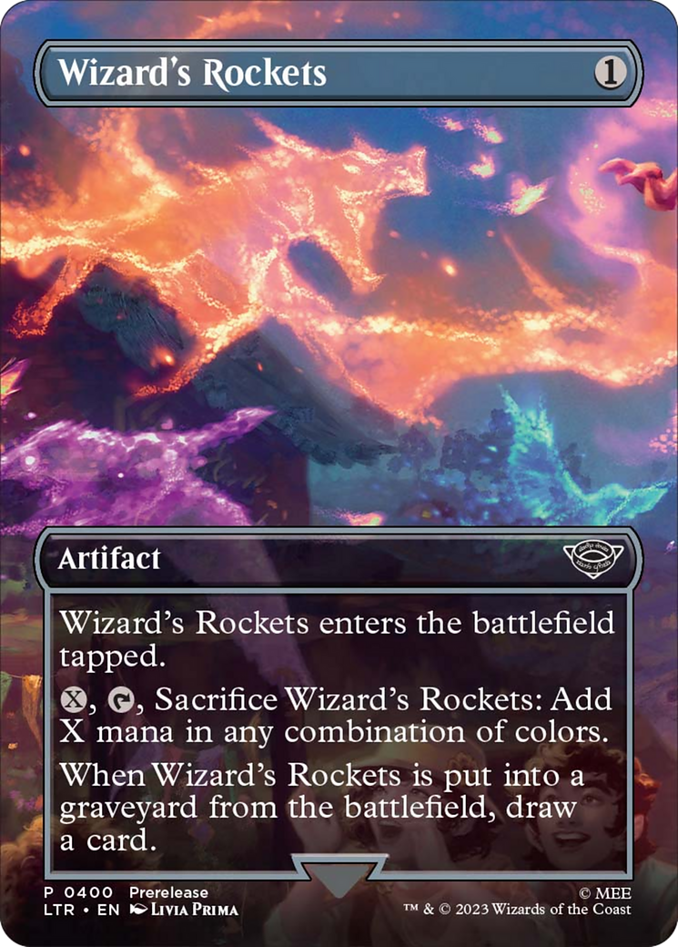 Wizard's Rockets (Borderless Alternate Art) [The Lord of the Rings: Tales of Middle-Earth] - Evolution TCG