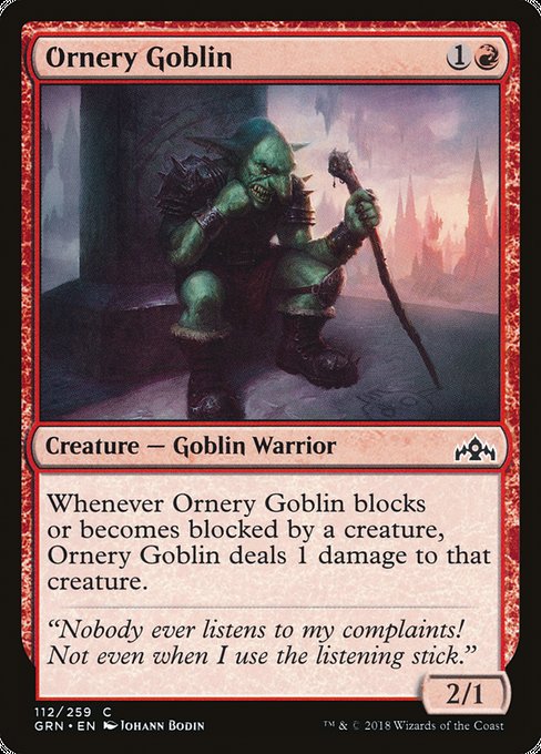 Ornery Goblin [Guilds of Ravnica] - Evolution TCG