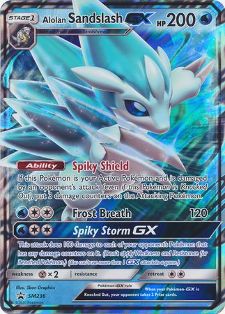 Alolan Sandslash GX (SM236) (Jumbo Card) [Sun & Moon: Black Star Promos] - Evolution TCG