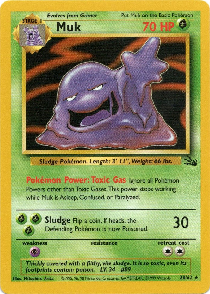 Muk (28/62) [Fossil Unlimited] - Evolution TCG