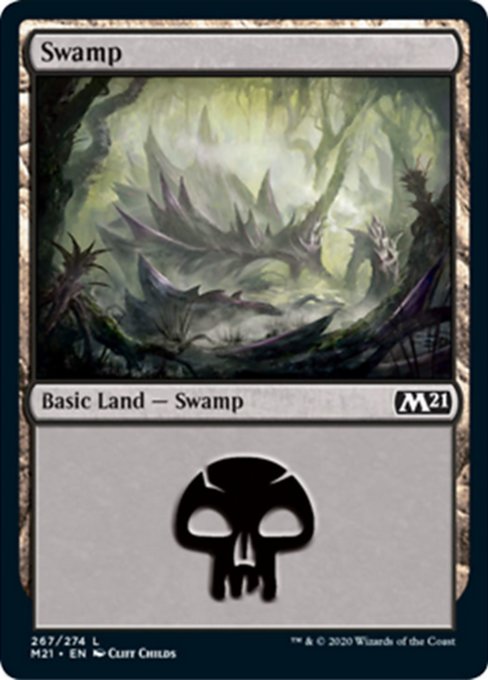 Swamp (267) [Core Set 2021] - Evolution TCG