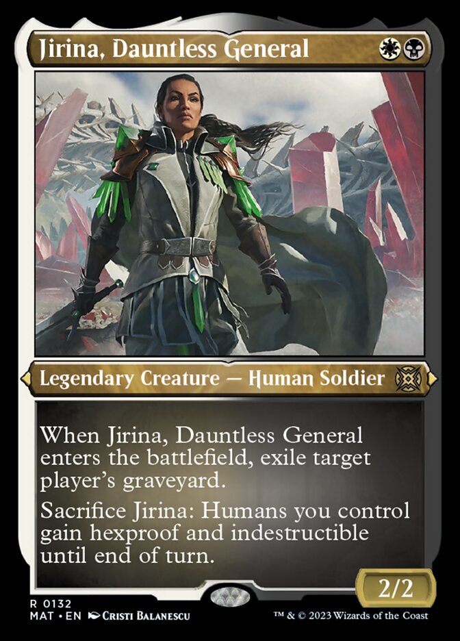 Jirina, Dauntless General (Foil Etched) [March of the Machine: The Aftermath] - Evolution TCG