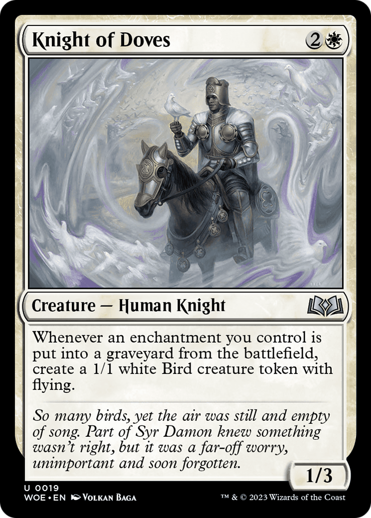 Knight of Doves [Wilds of Eldraine] - Evolution TCG