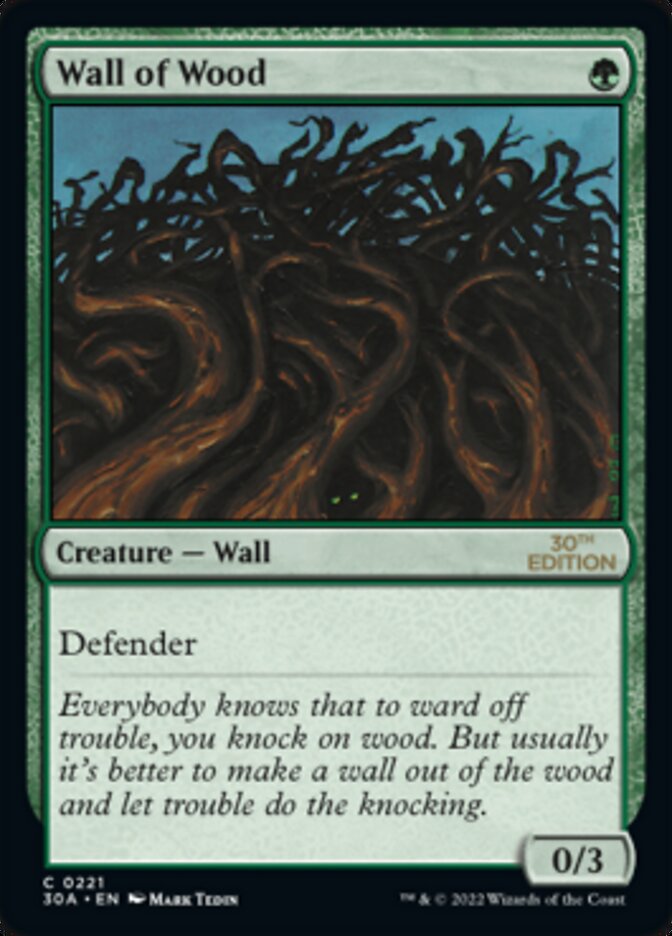 Wall of Wood [30th Anniversary Edition] - Evolution TCG