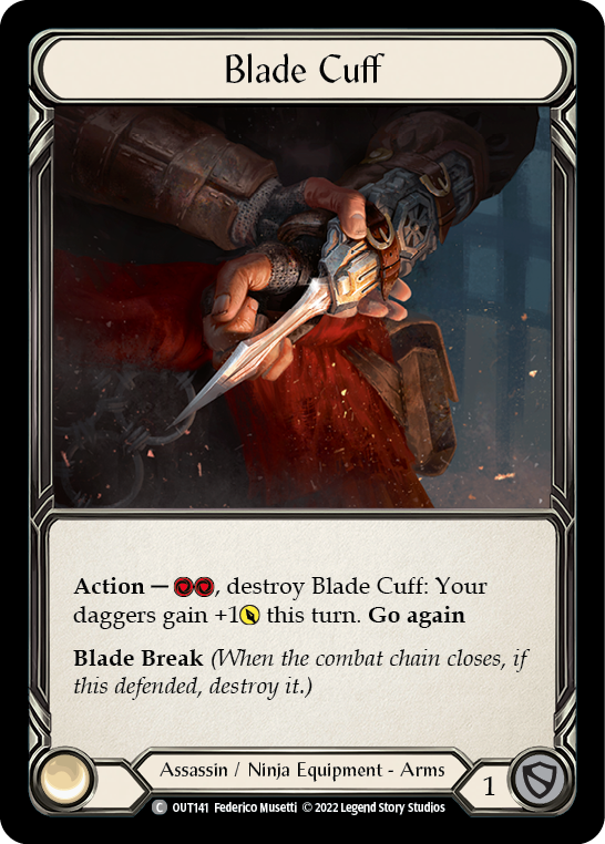 Blade Cuff [OUT141] (Outsiders)  Cold Foil - Evolution TCG