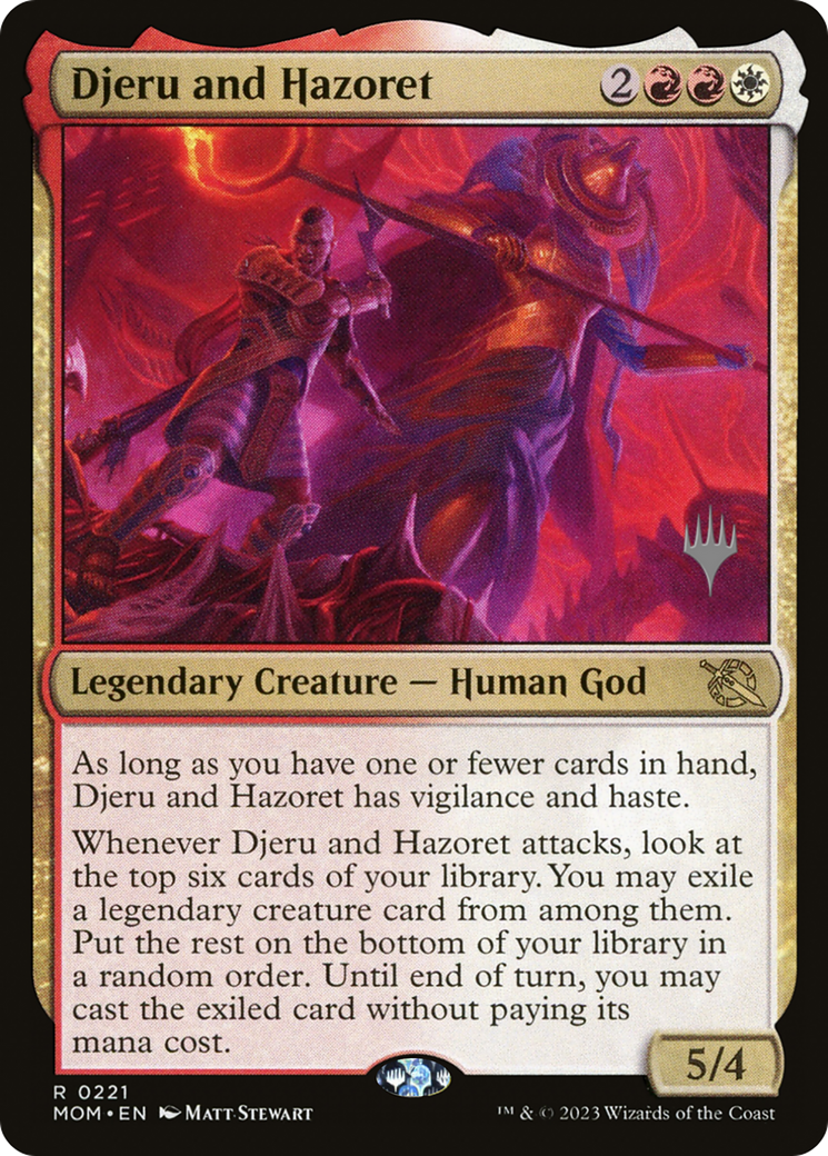 Djeru and Hazoret (Promo Pack) [March of the Machine Promos] - Evolution TCG