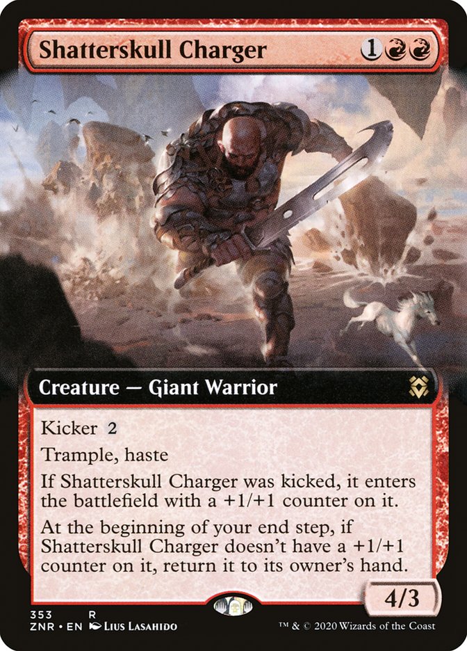 Shatterskull Charger (Extended Art) [Zendikar Rising] - Evolution TCG
