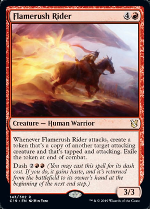Flamerush Rider [Commander 2019] - Evolution TCG