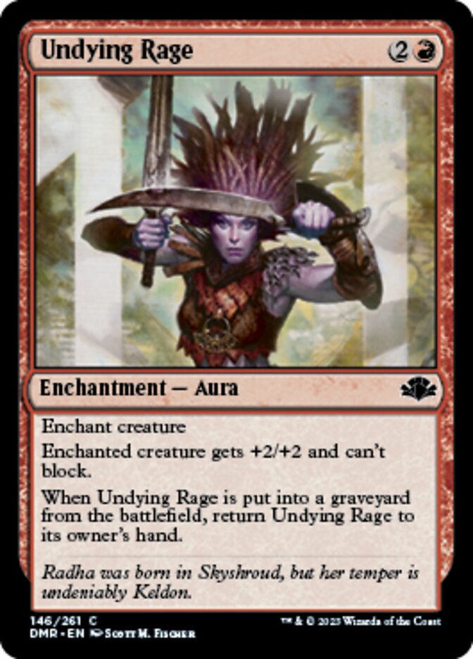 Undying Rage [Dominaria Remastered] - Evolution TCG