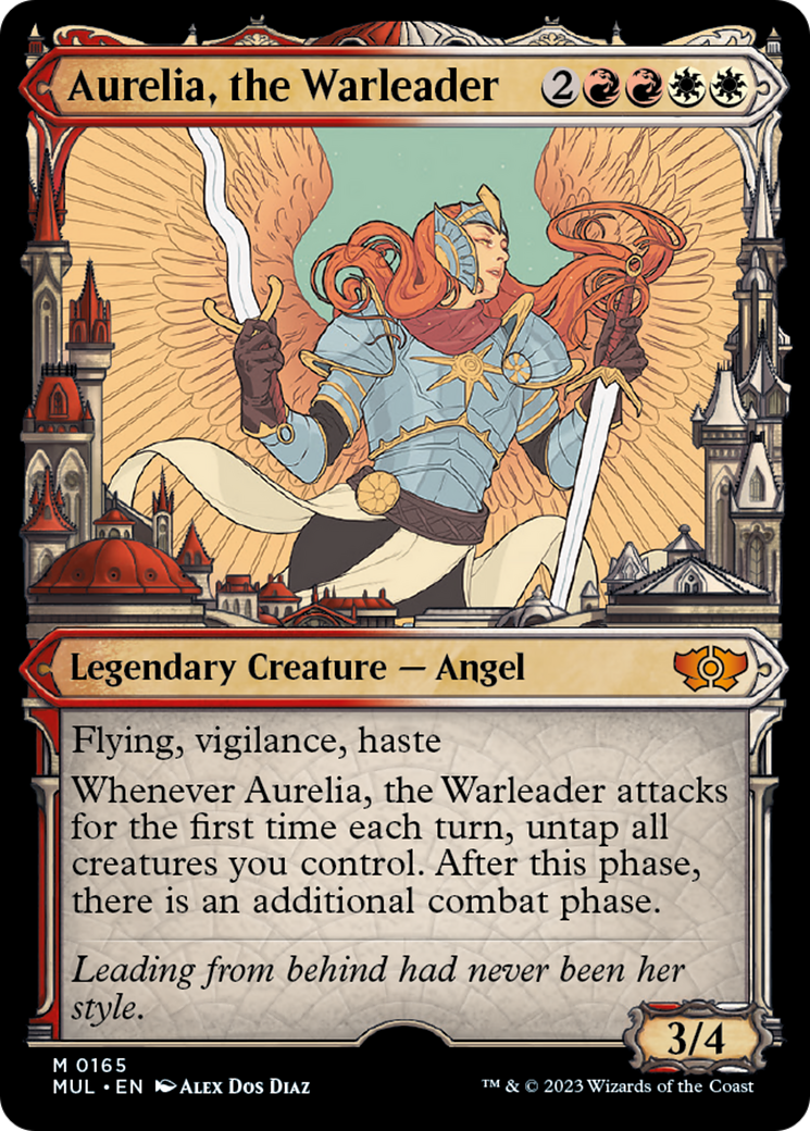 Aurelia, the Warleader (Halo Foil) [Multiverse Legends] - Evolution TCG