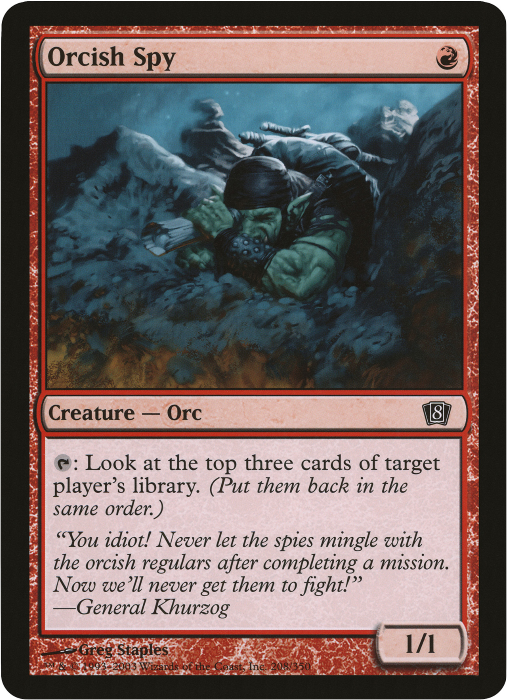 Orcish Spy (Oversized) [Eighth Edition Box Topper] - Evolution TCG