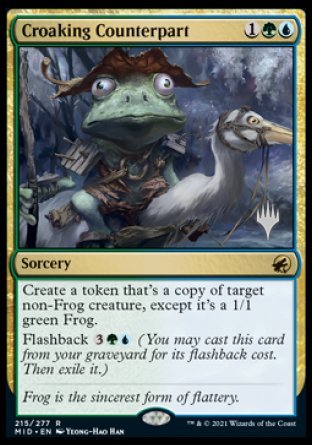 Croaking Counterpart (Promo Pack) [Innistrad: Midnight Hunt Promos] - Evolution TCG