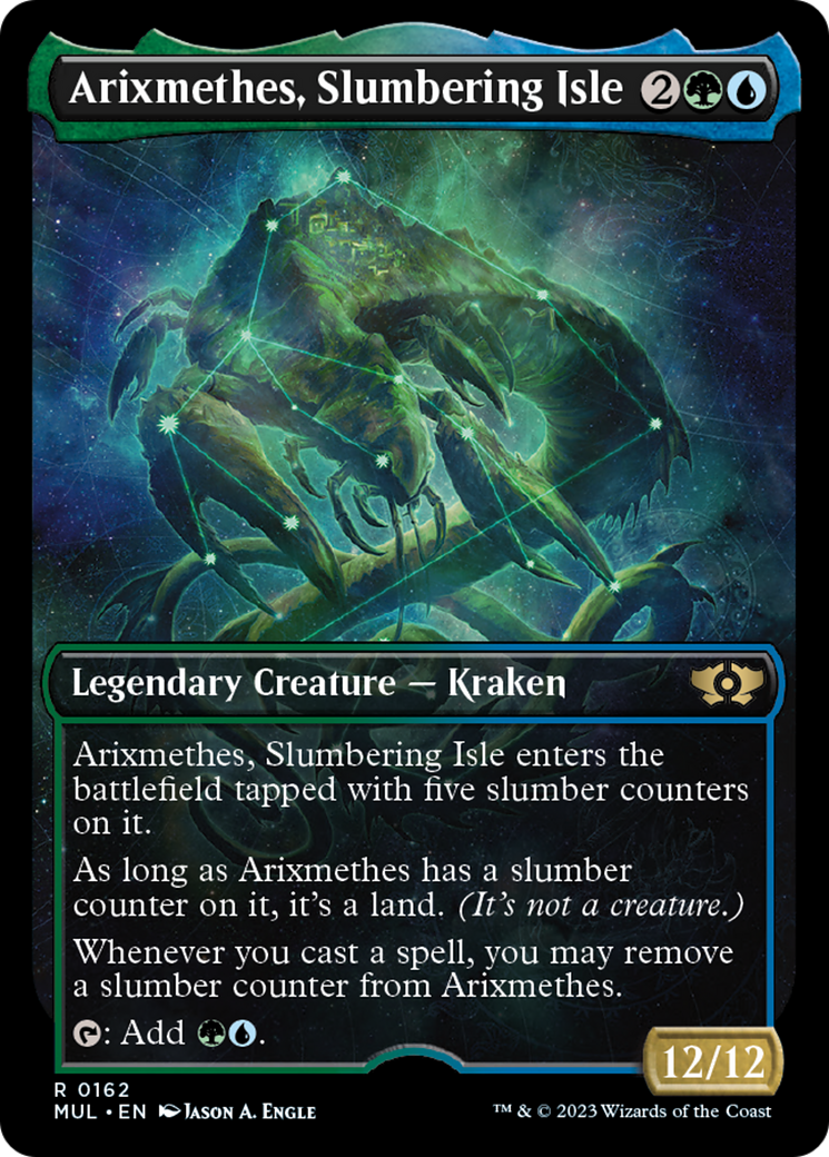 Arixmethes, Slumbering Isle (Halo Foil) [Multiverse Legends] - Evolution TCG