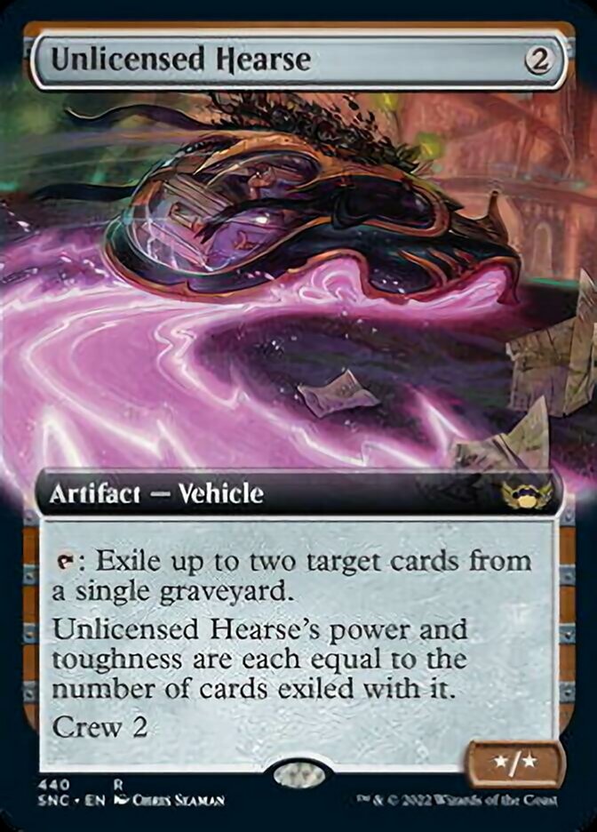 Unlicensed Hearse (Extended Art) [Streets of New Capenna] - Evolution TCG