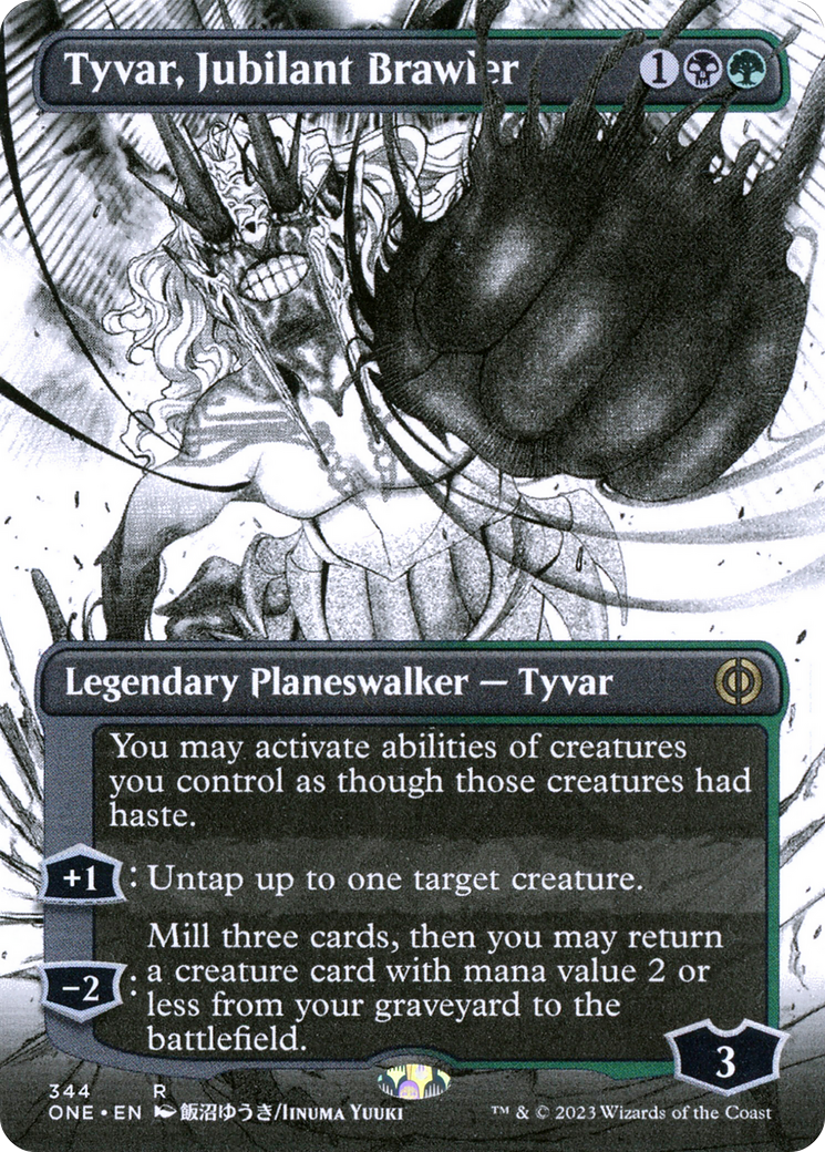 Tyvar, Jubilant Brawler (Borderless Manga) [Phyrexia: All Will Be One] - Evolution TCG