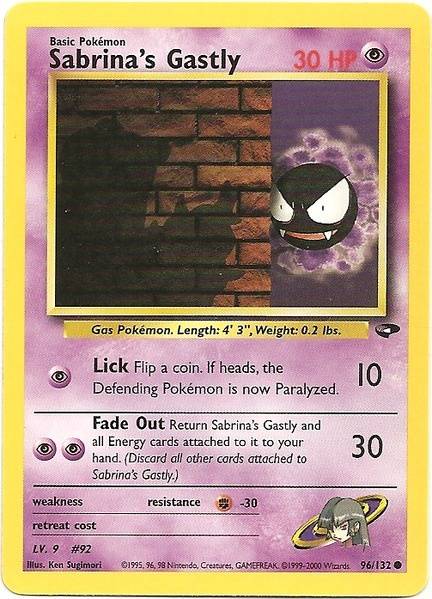 Sabrina's Gastly (96/132) [Gym Challenge Unlimited] - Evolution TCG