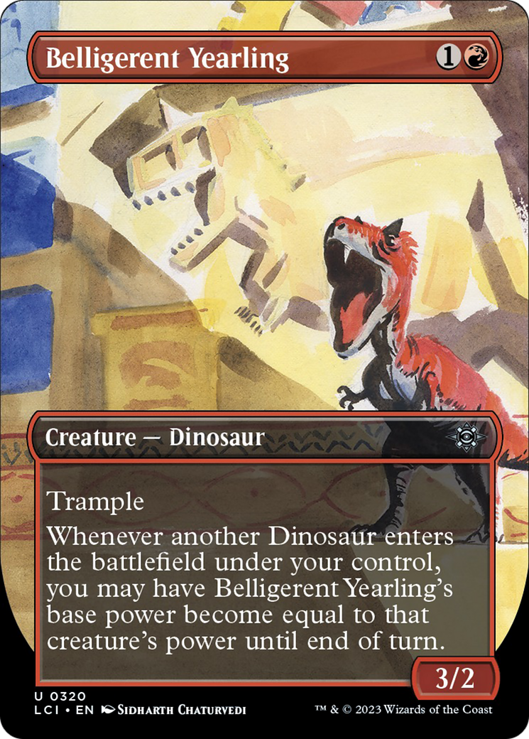 Belligerent Yearling (Borderless) [The Lost Caverns of Ixalan] - Evolution TCG