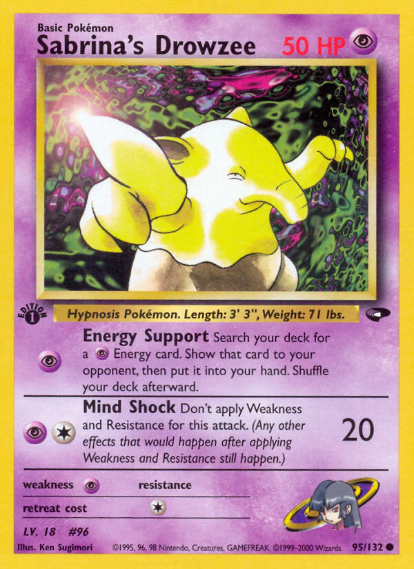 Sabrina's Drowzee (95/132) [Gym Challenge 1st Edition] - Evolution TCG