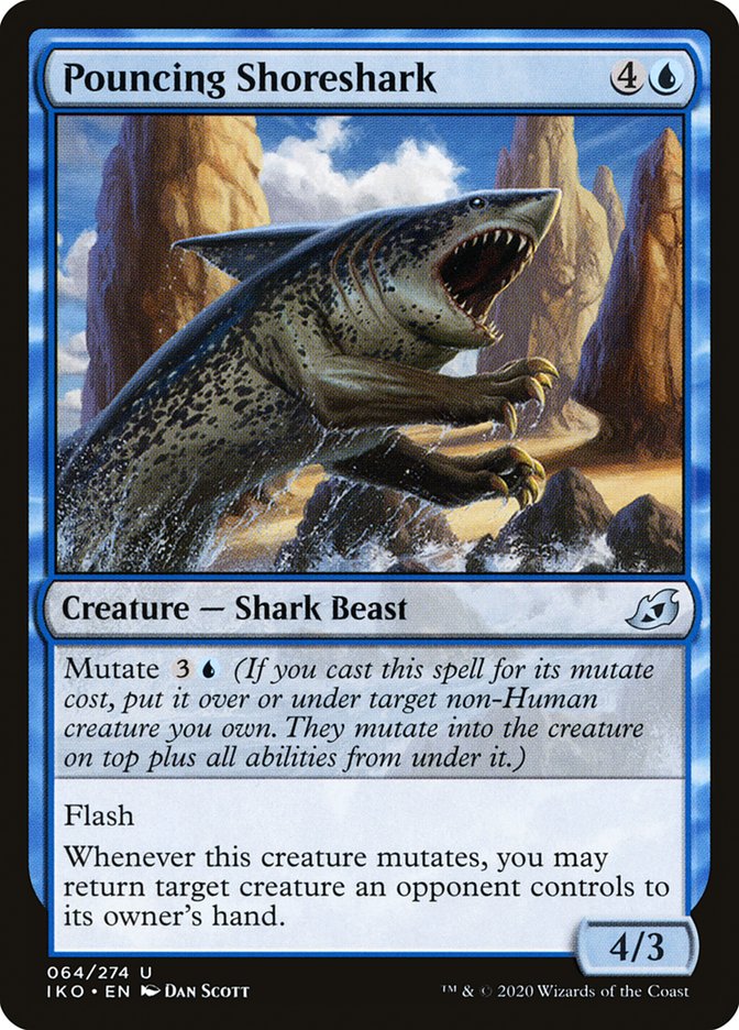 Pouncing Shoreshark [Ikoria: Lair of Behemoths] - Evolution TCG