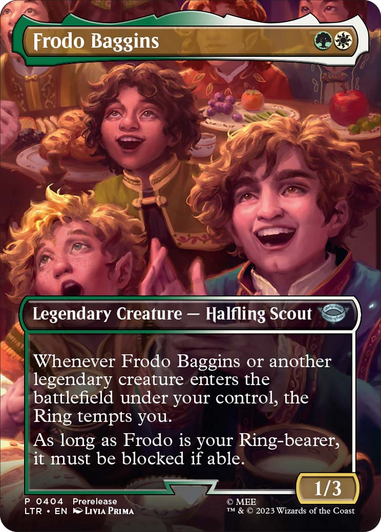 Frodo Baggins (Borderless Alternate Art) [The Lord of the Rings: Tales of Middle-Earth] - Evolution TCG