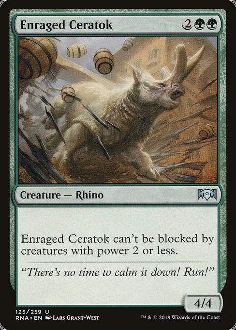 Enraged Ceratok [Ravnica Allegiance] - Evolution TCG