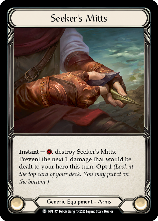 Seeker's Mitts [OUT177] (Outsiders)  Cold Foil - Evolution TCG