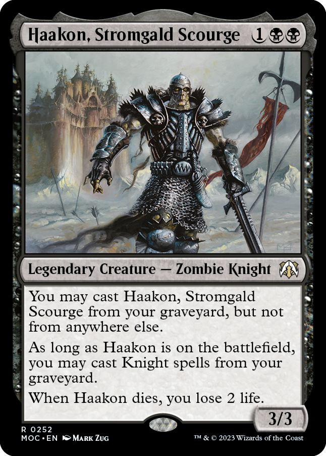 Haakon, Stromgald Scourge [March of the Machine Commander] - Evolution TCG