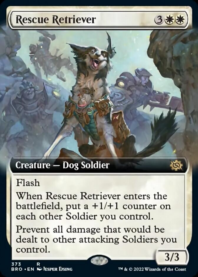 Rescue Retriever (Extended Art) [The Brothers' War] - Evolution TCG