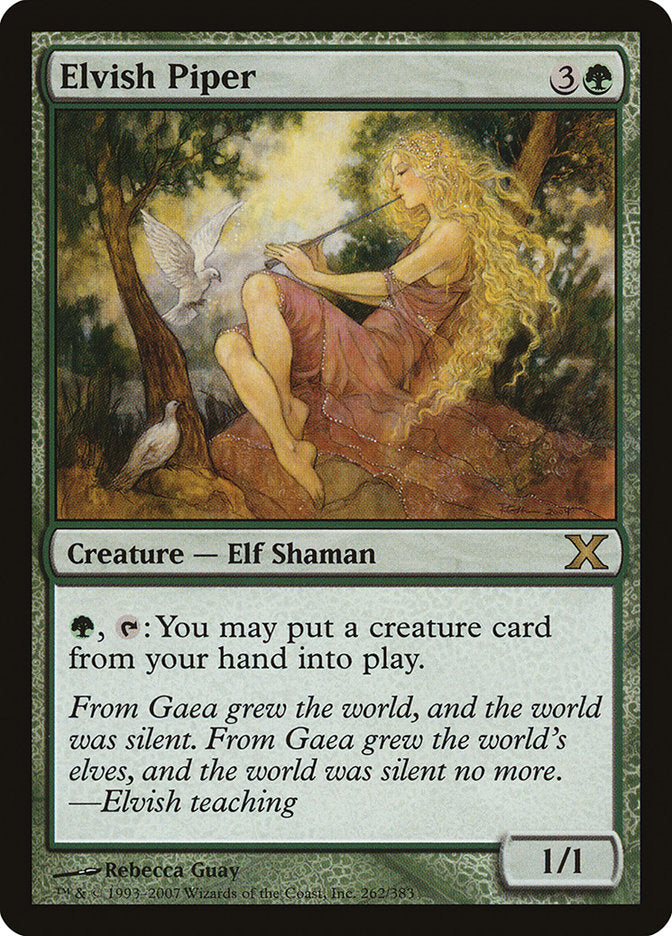 Elvish Piper [Tenth Edition] - Evolution TCG