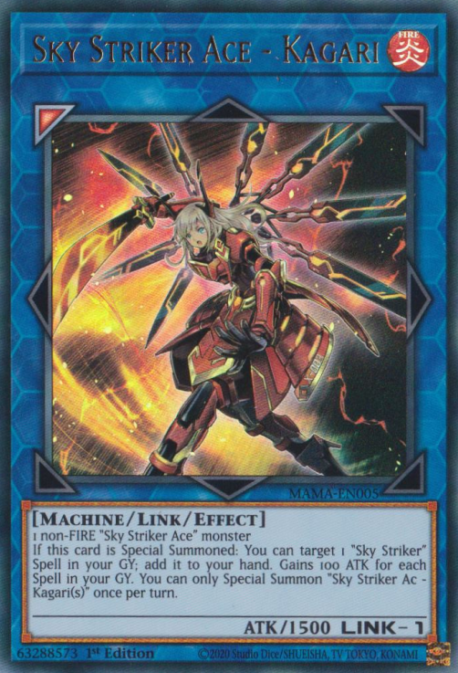 Sky Striker Ace - Kagari [MAMA-EN005] Ultra Rare - Evolution TCG