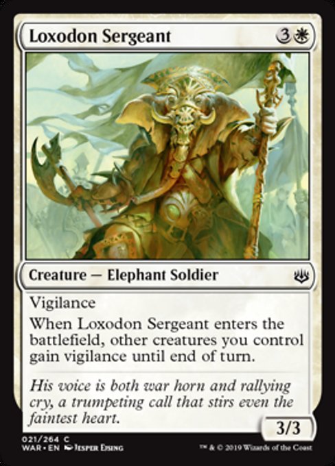 Loxodon Sergeant [War of the Spark] - Evolution TCG