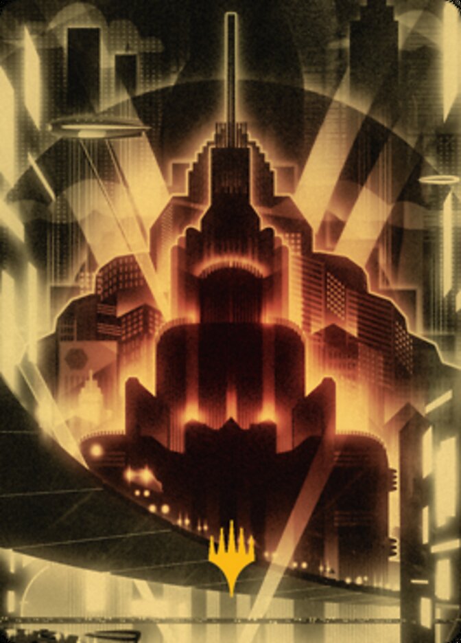Plains Art Card (Gold-Stamped Signature) [Streets of New Capenna Art Series] - Evolution TCG