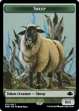 Elephant // Sheep Double-Sided Token [Dominaria Remastered Tokens] - Evolution TCG
