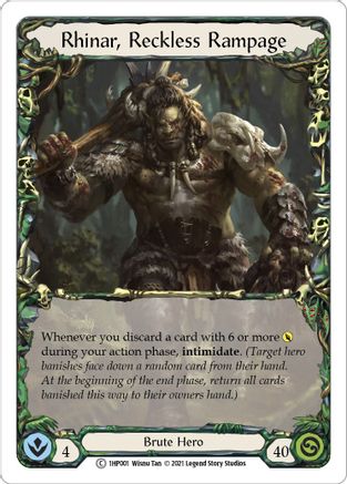 Rhinar, Reckless Rampage [1HP001] (History Pack 1) - Evolution TCG