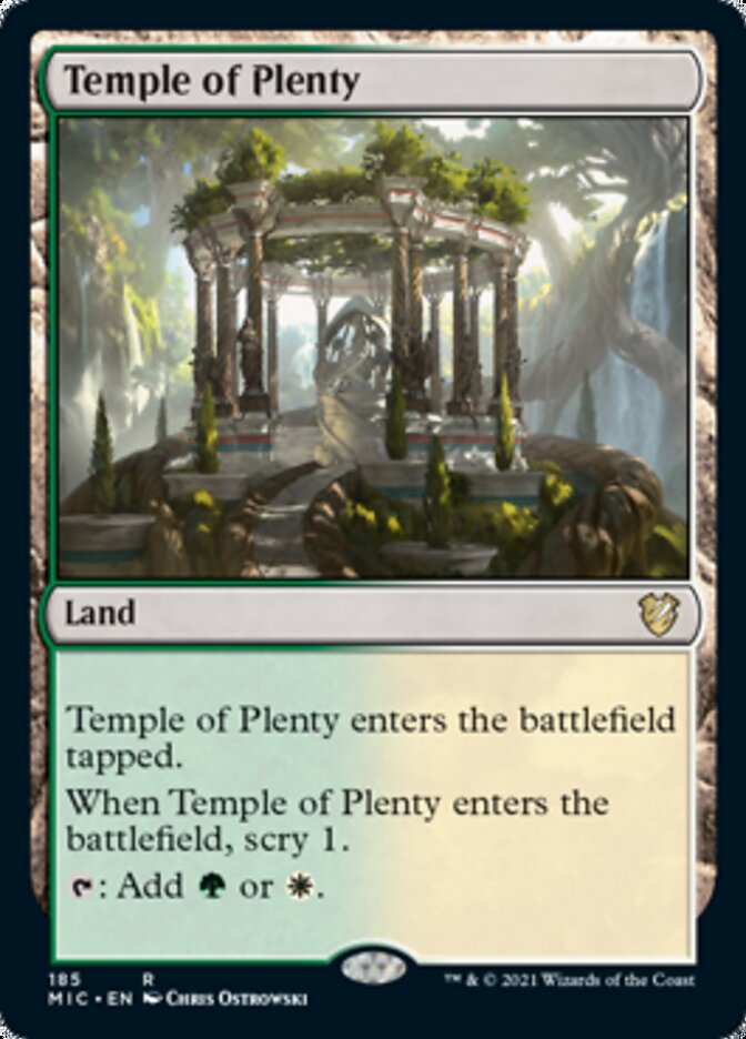 Temple of Plenty [Innistrad: Midnight Hunt Commander] - Evolution TCG