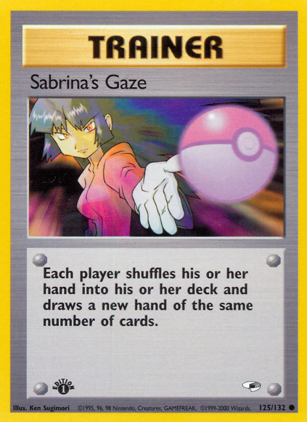 Sabrina's Gaze (125/132) [Gym Heroes 1st Edition] - Evolution TCG