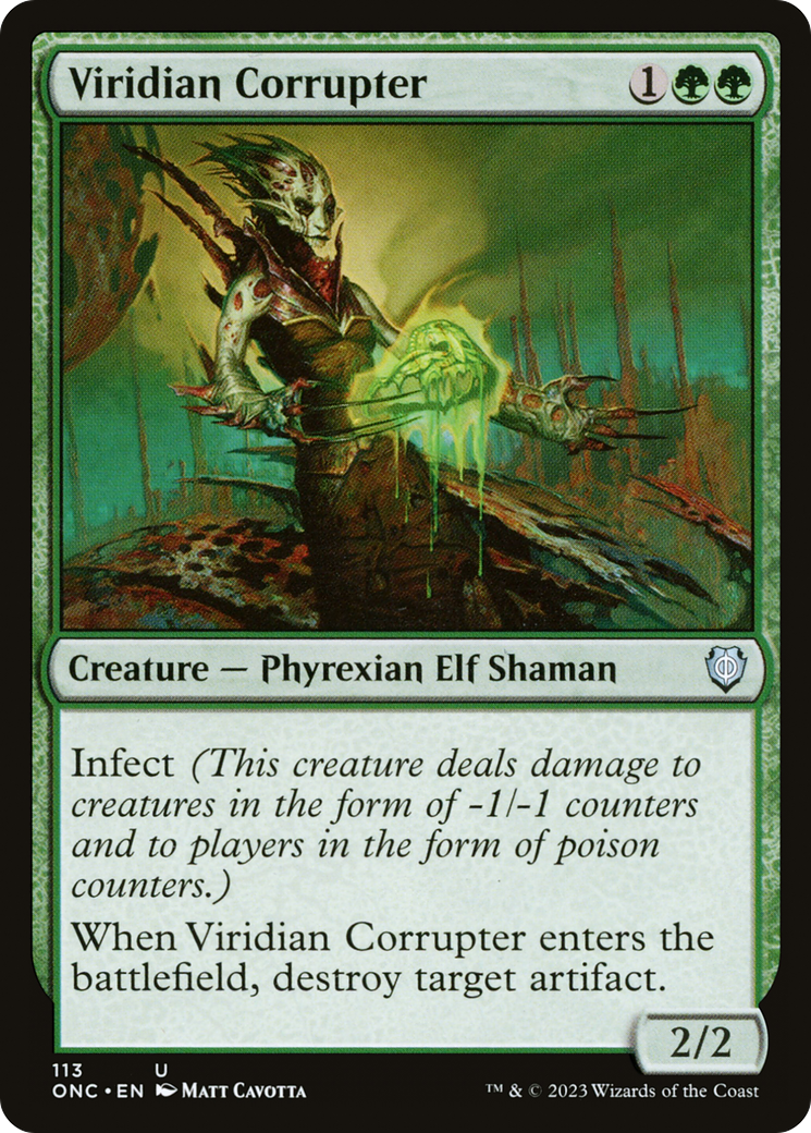 Viridian Corrupter [Phyrexia: All Will Be One Commander] - Evolution TCG